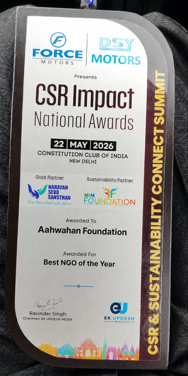 Aahwahan Foundation Wins Best NGO of the Year Award in India
