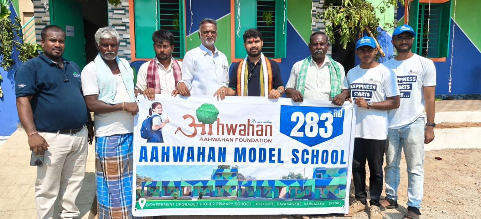 Aahwahan-Foundation-283rd-New-Model-School-inauguration-in-Davanagere-